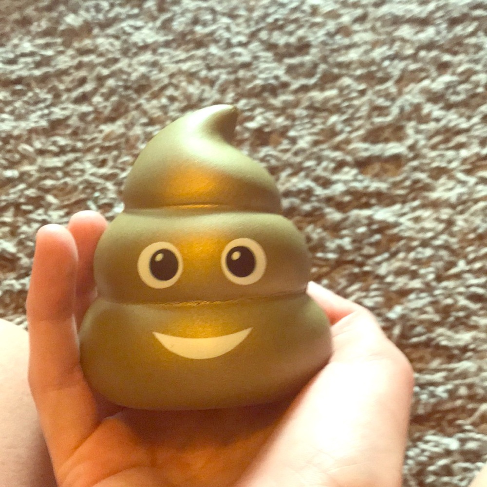 Golden poop squishy